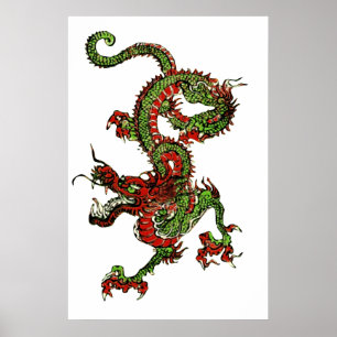 Poster Dragon chinois