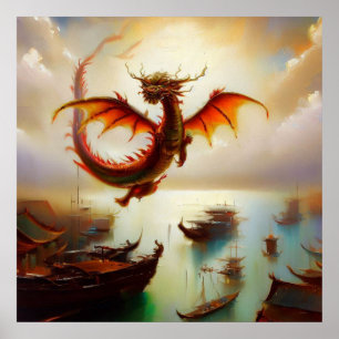 Poster Dragon chinois (10)