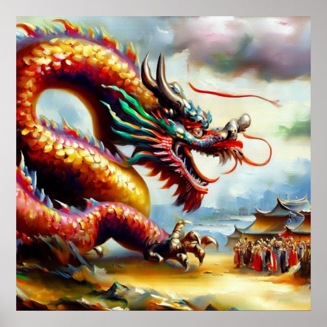 Poster Dragon chinois (16) (Devant)