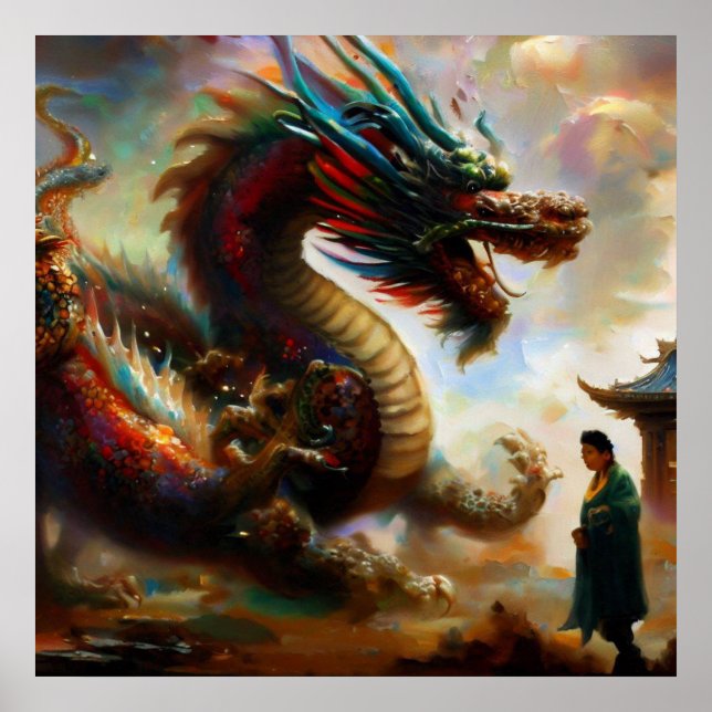 Poster Dragon chinois (23) (Devant)