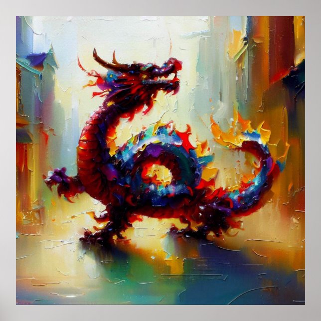 Poster Dragon chinois (34) (Devant)