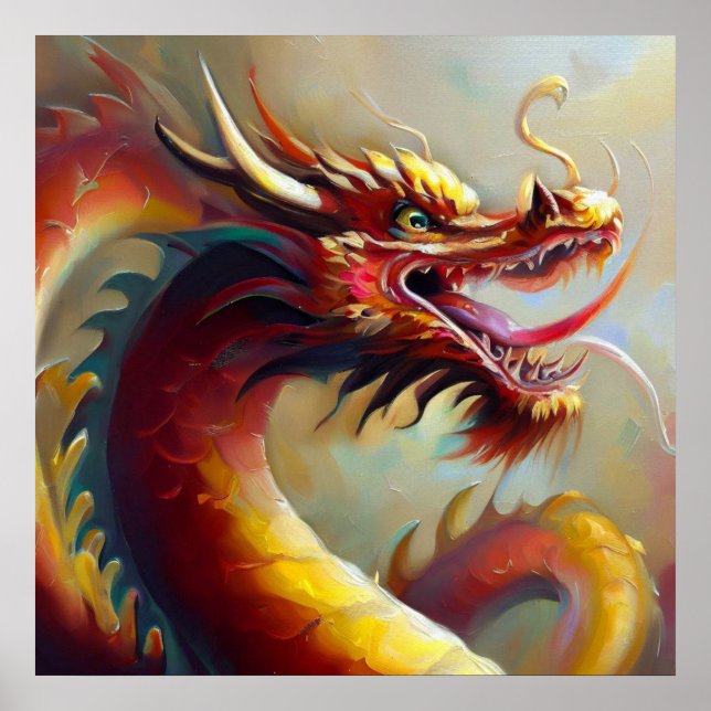 Poster Dragon chinois (35) (Devant)