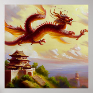 Poster Dragon chinois (5)
