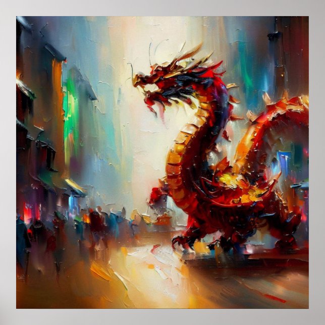 Poster Dragon chinois (8) (Devant)