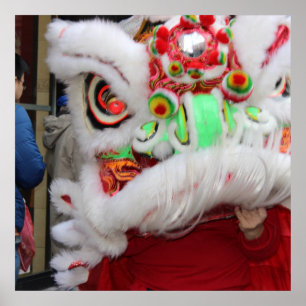 Poster Dragon chinois à Philadelphie