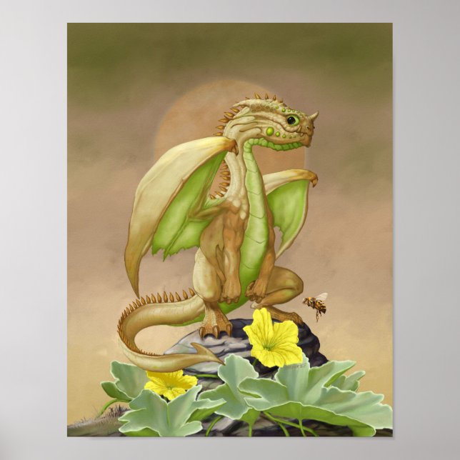 Poster Dragon de brebis miel 11x14 (4x6 et plus) (Devant)
