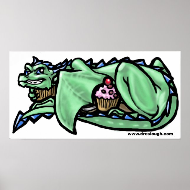 Poster Dragon de Cupcake (Devant)