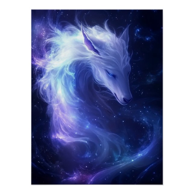 Poster Dragon de l'Esprit Céleste dans les rêves cosmique (Devant)