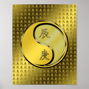 Poster Dragon de métal