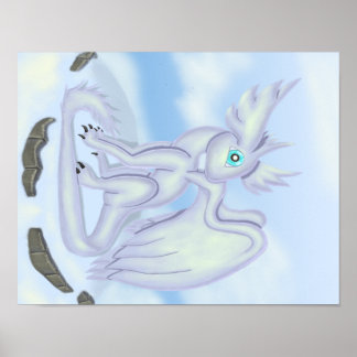 Poster Dragon de Neige