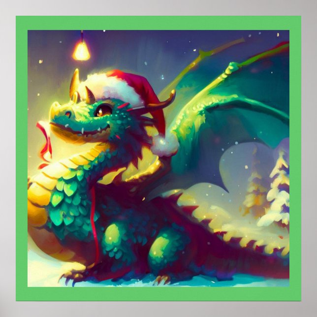 Poster Dragon de Noël 3 (Devant)
