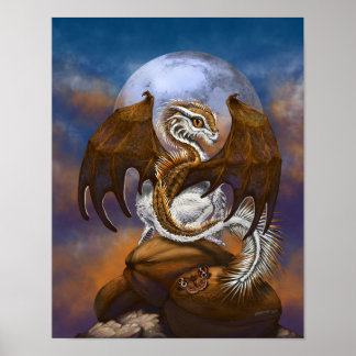 Poster Dragon de noix de coco 11x14 (4x6 et plus)
