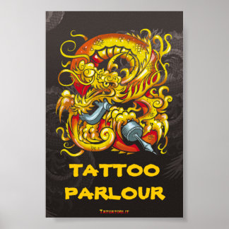 Poster Dragon de tatouage