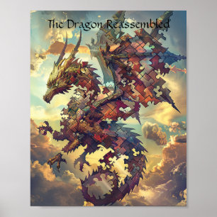 Poster Dragon du Puzzle du ciel brisé