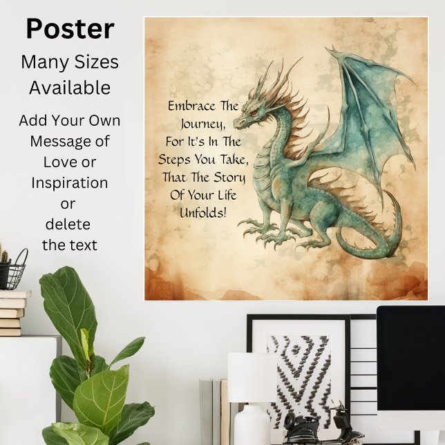 Poster Dragon - Embrassez Le Voyage (Créateur téléchargé)