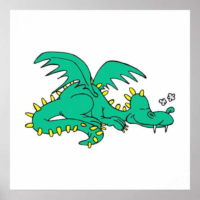 Poster Dragon endormi (Devant)
