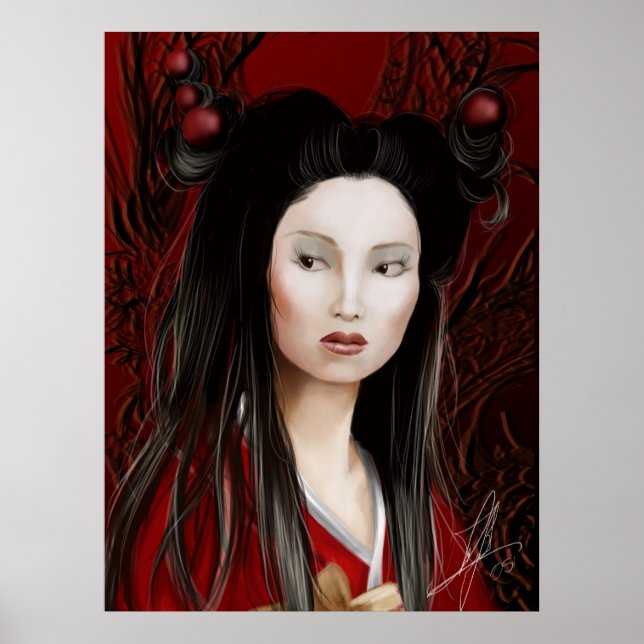 Poster Dragon Geisha (Devant)