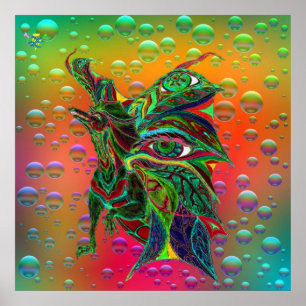 Poster Dragon heureux