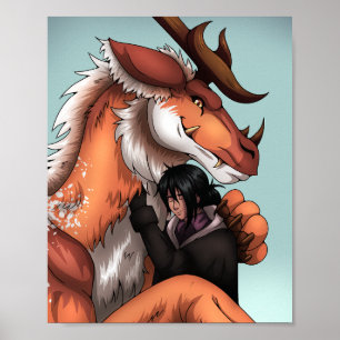 Poster Dragon Hug