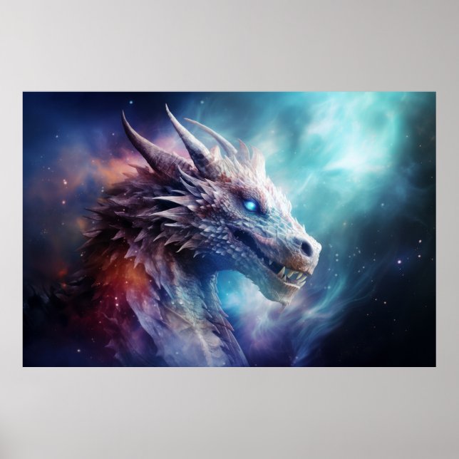 Poster Dragon Légendaire Créature Fantastique World Wall  (Devant)