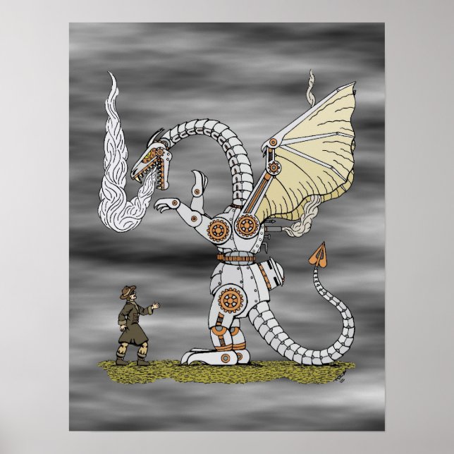 Poster Dragon mécanique (Devant)