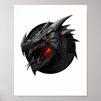 Poster Dragon noir