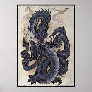 Poster Dragon oriental