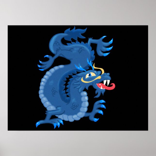 Poster Dragon oriental (Devant)