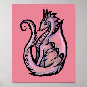 Poster Dragon rose