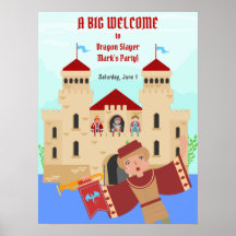 Dragon Slayer Knight Boy fête d'anniversaire