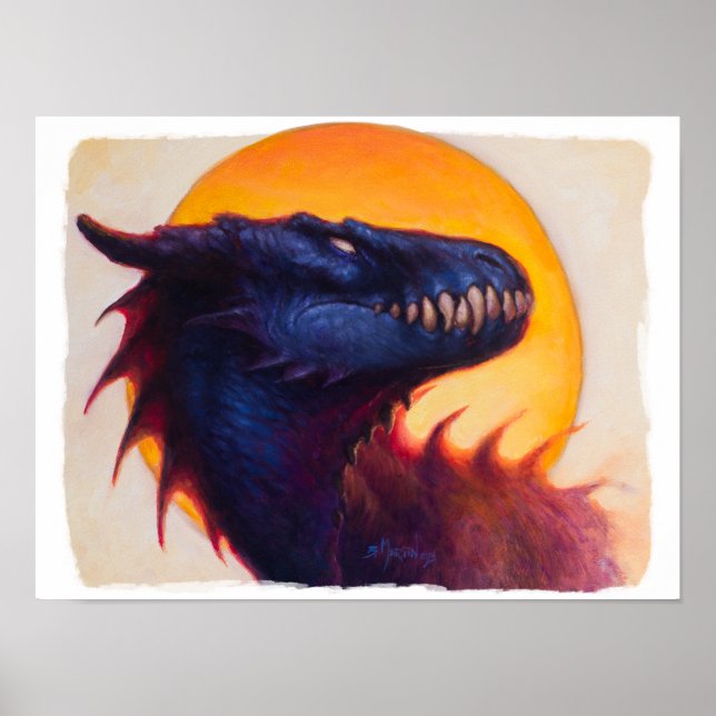 Poster Dragon Sunset 3 (Devant)