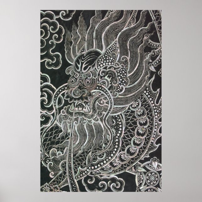 Poster Dragon vintage du Japon (Devant)