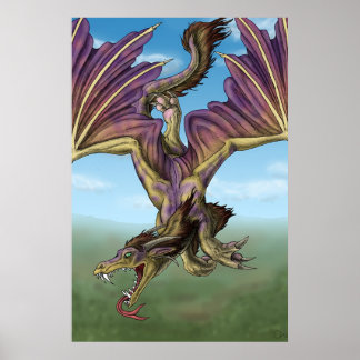 Poster Dragon volant