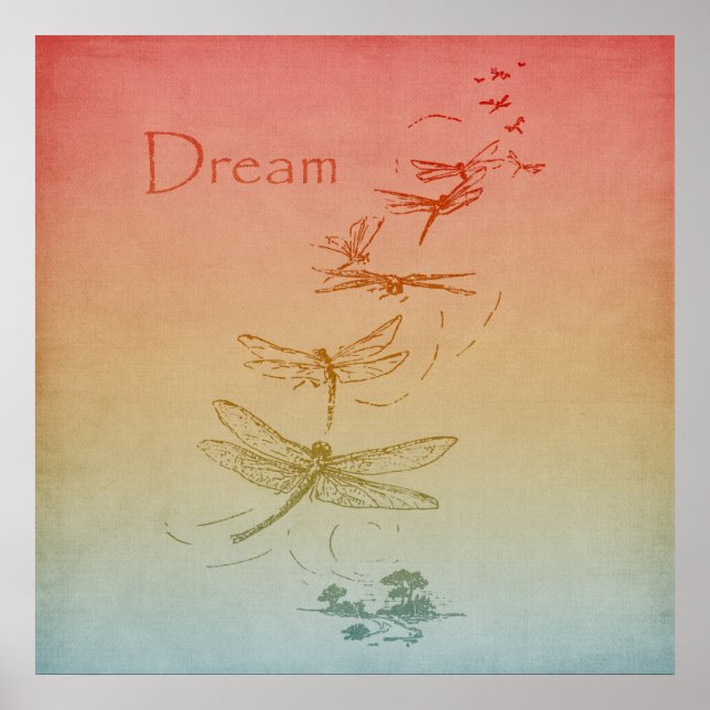 Poster Dragonflies (Devant)