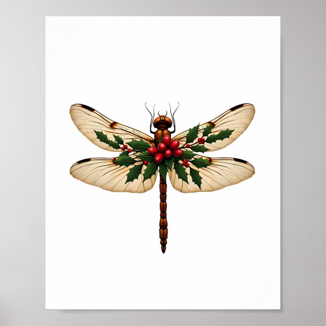 Poster Dragonfly à ailes Holly (Devant)