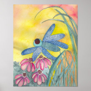 Poster Dragonfly Framed Print