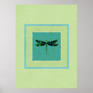 Poster Dragonfly vert