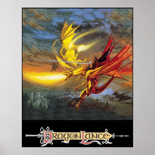 Poster DragonLance Légende de l'art Huma (Devant)