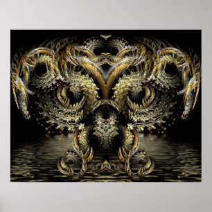 Poster DragonOwl Fractal