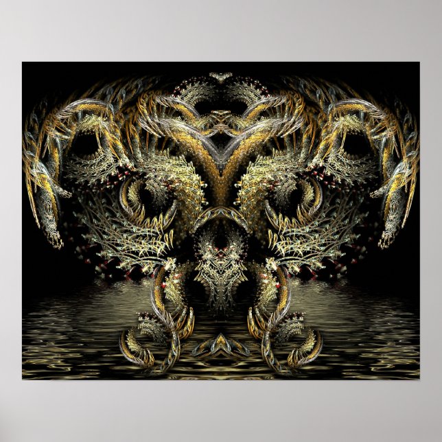 Poster DragonOwl Fractal (Devant)