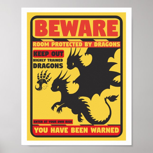 Poster Dragons (Devant)