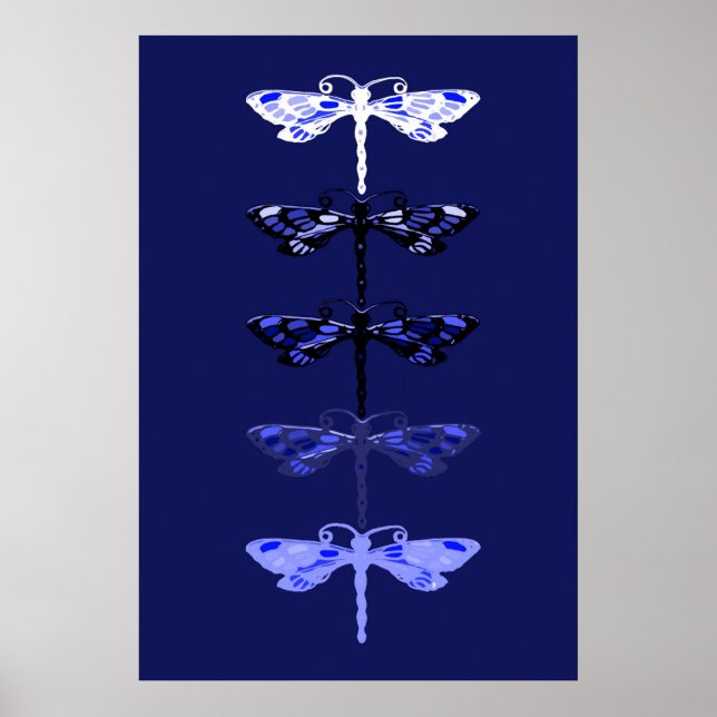 Poster Dragons bleus (Devant)