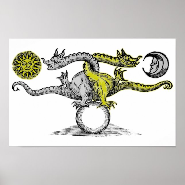 Poster Dragons d'or et d'argent (Devant)