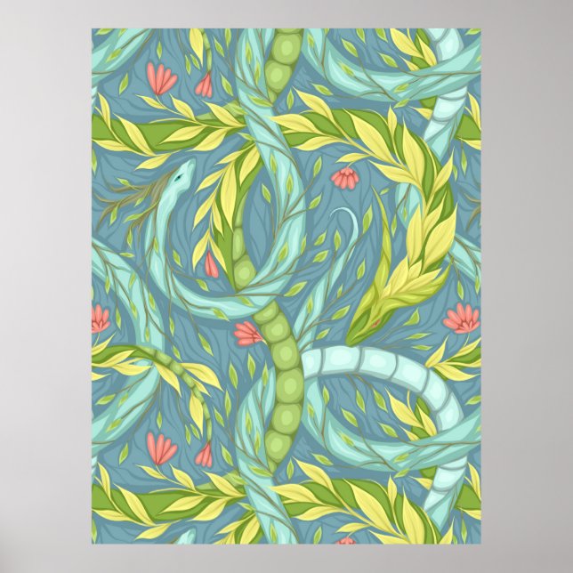 Poster Dragons en bois (Devant)