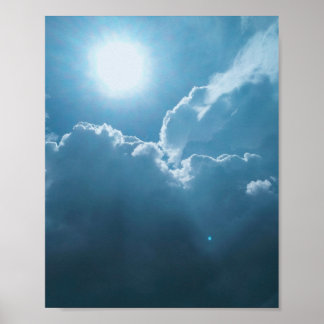 Poster-Dramatic Sunlight Through Clouds Poster