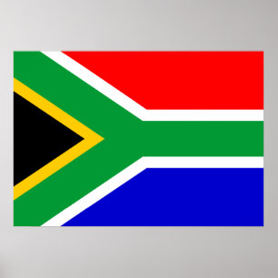 Poster Drapeau Afrique du Sud
