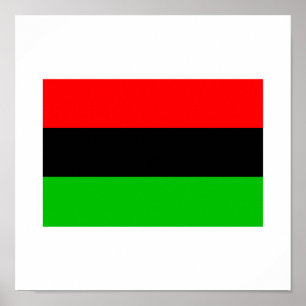 Poster Drapeau afro-américain