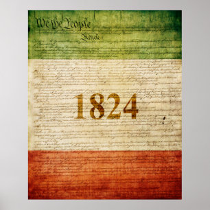 Poster Drapeau Alamo