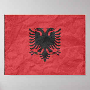 Poster Drapeau albanais