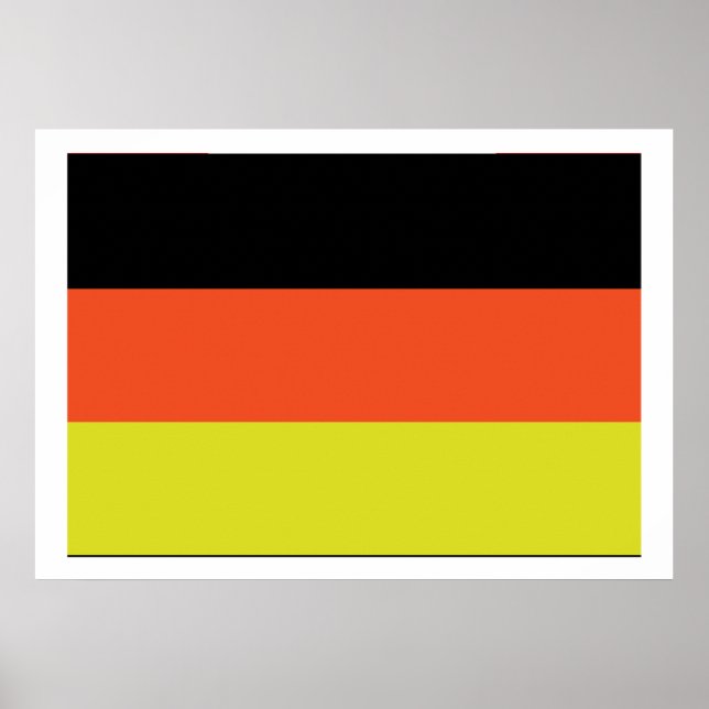Poster Drapeau allemand (Devant)